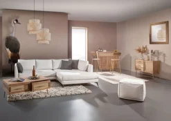 INTERhome Barstuhl STRANGE Akazie massiv/ goldfarbig