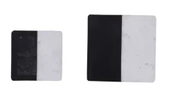 INTERhome Beistelltisch GATSBY 2-teilig schwarz/ weiß