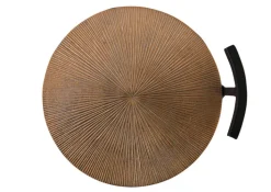 INTERhome Beistelltisch MIX&MATCH 26 x 64 cm messingfarbig/ schwarz