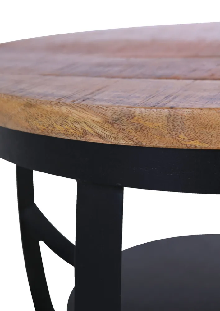 INTERhome Couchtisch SIESTA 60 x 60 cm Mango massiv