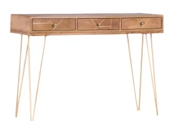 INTERhome Konsole FAME Mango massiv/ goldfarbig