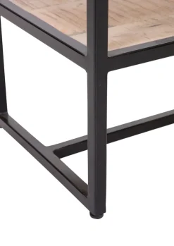 INTERhome Konsole NEMESIS 130 x 75 cm Mango massiv natur/Metallgestell schwarz