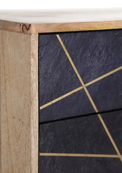 INTERhome Lowboard LEVI 105 x 80 cm braun/ schwarz