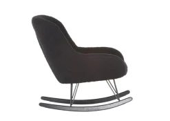 INTERhome Schaukelstuhl WAHID schwarz Schäferoptik