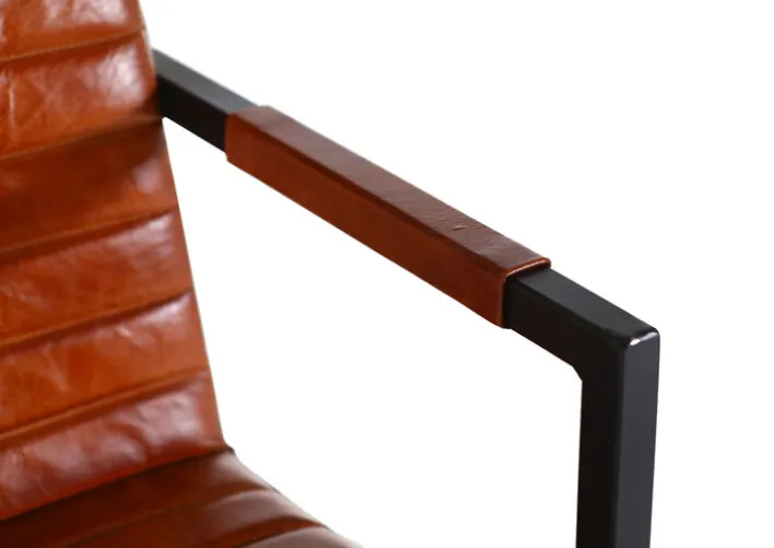 INTERhome Schwingstuhl BARCELONA cognac/ schwarz