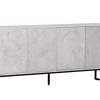INTERhome Sideboard CESARO 175 x 78 cm Mango massiv sandgestrahlt/weiß vintage