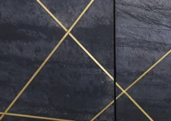 INTERhome Sideboard LEVI 145 x 80 cm braun/ schwarz