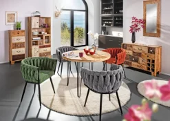 INTERhome Sideboard PUNO 114 x 80 cm braun Mango massiv