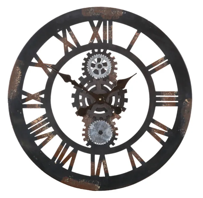 INTERhome Uhr CHEESY 59 cm braun