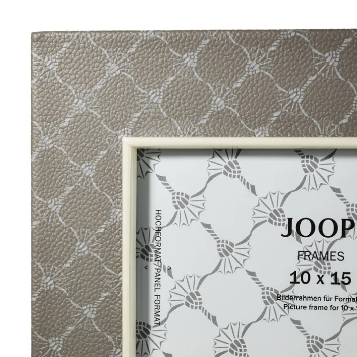 JOOP! Bilderrahmen CORNFLOWER Textil 18 x 22 x 1,5 cm grau-weiß