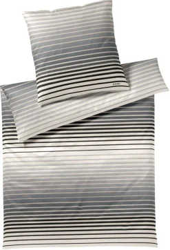 JOOP! Mako-Satin-Bettwäsche SHUTTER 135 x 200 cm stone