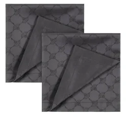 JOOP! Servietten-Set CORNFLOWER ALLOVER 2er Set graphitgrau