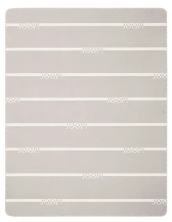 JOOP! Wohndecke LOGO-STR. 150 x 200 cm hellgrau/beige