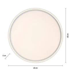 JUST LIGHT LED Deckenlampe EDGING 60 cm weiß