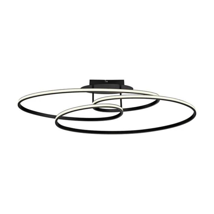 JUST LIGHT LED Deckenlampe LUMACA 81 x 30,5 cm schwarz