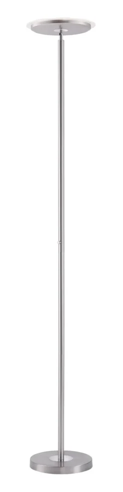 JUST LIGHT LED Stehlampe HANS 181 cm stahlfarbig