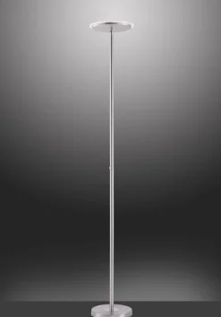 JUST LIGHT LED Stehlampe HANS 181 cm stahlfarbig