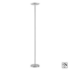 JUST LIGHT LED Stehlampe HANS 181 cm stahlfarbig