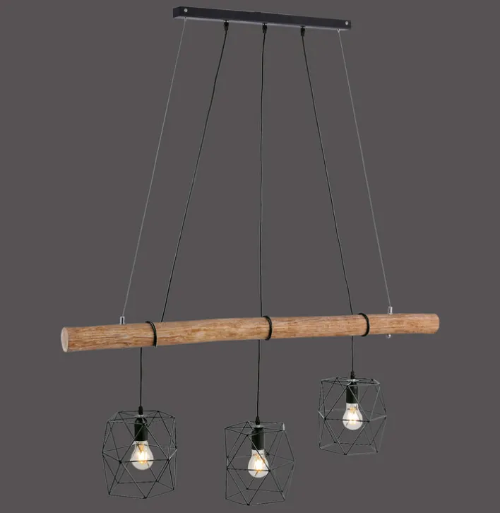 JUST LIGHT Retrofit Pendellampe EDGAR 3-flg