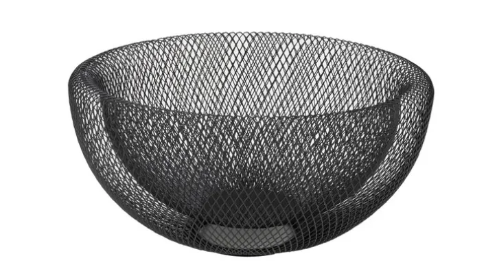 JUSTINUS Obstkorb 29,5 cm schwarz