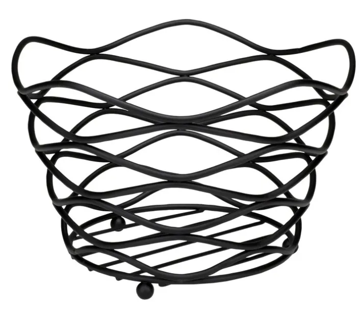 JUSTINUS Obstkorb 26 cm schwarz