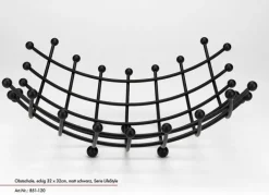 JUSTINUS Obstschale 32 x 32 cm schwarz