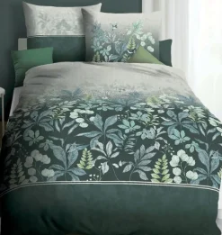 kaeppel Satin-Bettwäsche AUBRY 135 x 200 cm smaragd