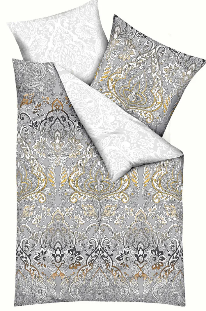 kaeppel Satin-Bettwäsche ESRA 135 x 200 cm silber