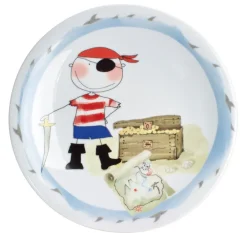 KAHLA Kindergeschirr SCHATZPIRAT 3 teilig Weiß mit Motiv