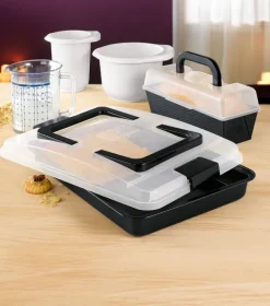 KAISER Backform 42 x 29 x 4 cm Kunststoff schwarz