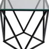 KARE DESIGN Beistelltisch CRISTALLO schwarz 50x50x55 cm