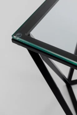 KARE DESIGN Beistelltisch CRISTALLO schwarz 50x50x55 cm