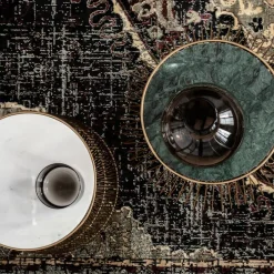 KARE DESIGN Beistelltisch rund BEAM 35 x 32 cm Stahl gold