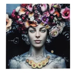 KARE DESIGN Bild FLOWER 120 x 120 cm mehrfarbig