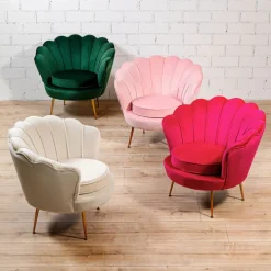 KARE DESIGN Cocktailsessel WATER LILY cremeweiß