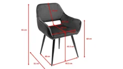 KARE DESIGN Esszimmerstuhl SAN FRANCISCO 2er Set dunkelgrün