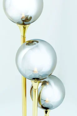 KARE DESIGN Retrofit Stehlampe AL CAPONE TRE 82 cm goldfarbig