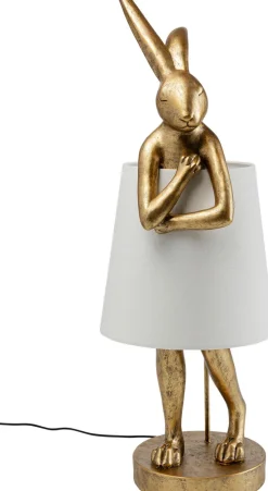 KARE DESIGN Retrofit Tischlampe ANIMAL RABBIT 88 cm goldfarbig