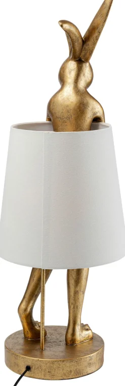 KARE DESIGN Retrofit Tischlampe ANIMAL RABBIT 88 cm goldfarbig