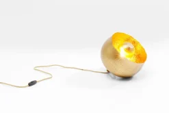 KARE DESIGN Retrofit Tischlampe APOLLON 35 cm goldfarbig