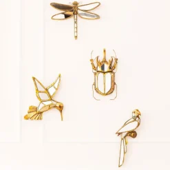 KARE DESIGN Wandschmuck BEETLE 36,5 x 27,5 cm goldfarbig