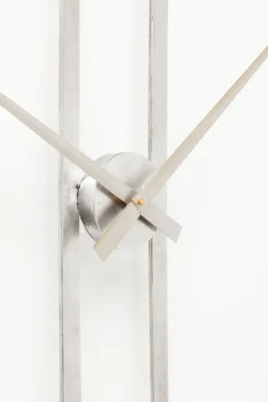 KARE DESIGN Wanduhr CLIP 60 cm silberfarbig