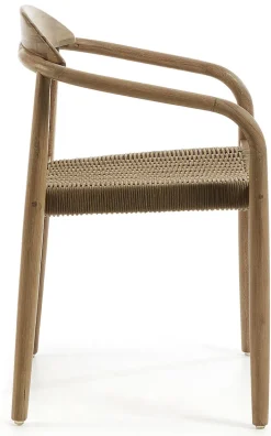 Kave Home Stapelstuhl Garten NINA 4er Set braun