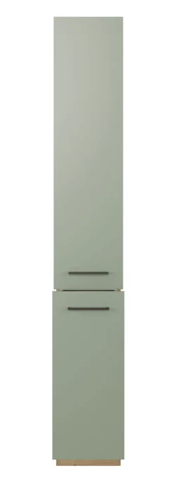 Küche Apotheker-Hochschrank Fiona 200 cm Eiche / grün