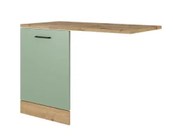 Küche Geschirrspüler-Paket Fiona 110 cm Eiche / grün