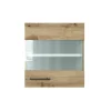 Küche Glas-Hängeschrank Fiona 50 cm Eiche