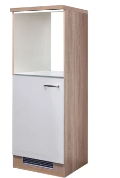 Küchen Geräteumbauschrank LUKE 169,5 cm Eiche/ weiß