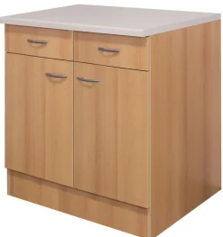 Küchen Unterschrank NANO 80 x 85 cm Buche