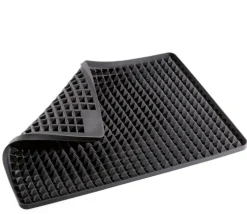 KÜCHENPROFI Backofenmatte PYRAMIDE 40x30 cm schwarz