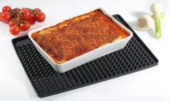 KÜCHENPROFI Backofenmatte PYRAMIDE 40x30 cm schwarz